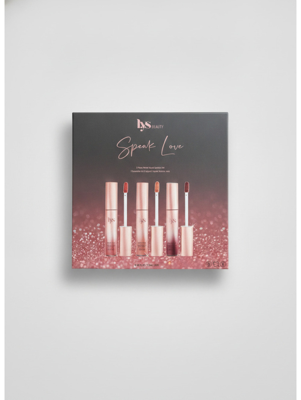LYS Beauty Speak Love 3pc Matte Liquid Lipstick Set NEW